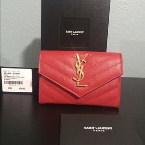 YSL Red Envelope Wallet. Gently worn.